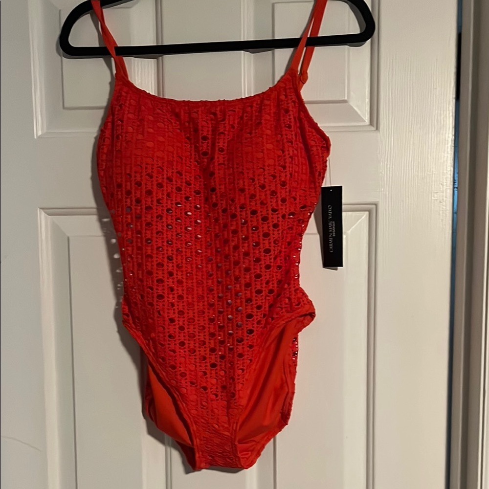 Red One-Piece Swimsuit